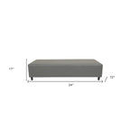 Banco de piel auténtica gris y negra, para 3 personas, 183 cm