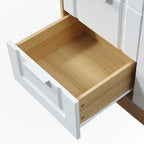Gabinete de almacenamiento blanco de 4 cajones con estante ajustable – 31.5"