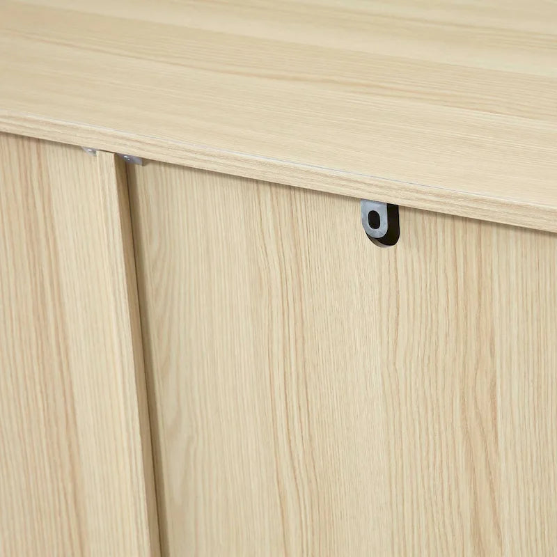Gabinete de almacenamiento blanco de 4 cajones con estante ajustable – 31.5"