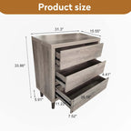 Gabinete de almacenamiento blanco de 4 cajones con estante ajustable – 31.5"