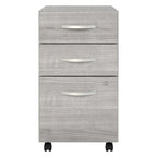 Archivador rodante de 3 cajones gris platino/blanco/gris tormenta – 1 persona