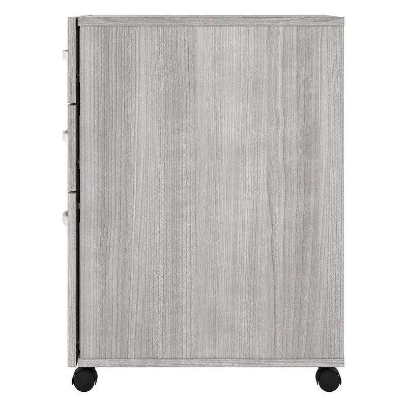 Archivador rodante de 3 cajones gris platino/blanco/gris tormenta – 1 persona