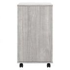 Archivador rodante de 3 cajones gris platino/blanco/gris tormenta – 1 persona