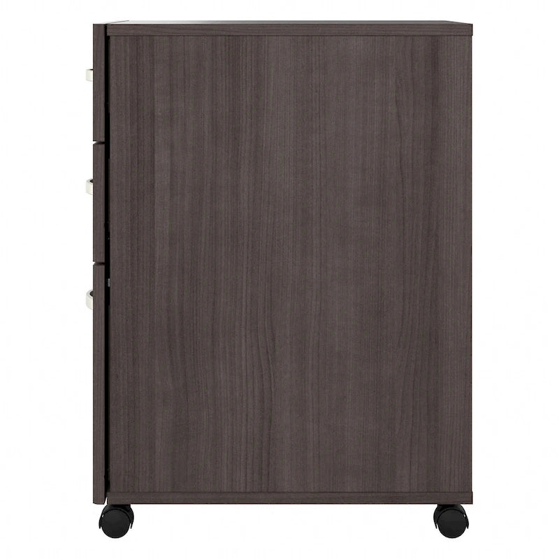Archivador rodante de 3 cajones gris platino/blanco/gris tormenta – 1 persona