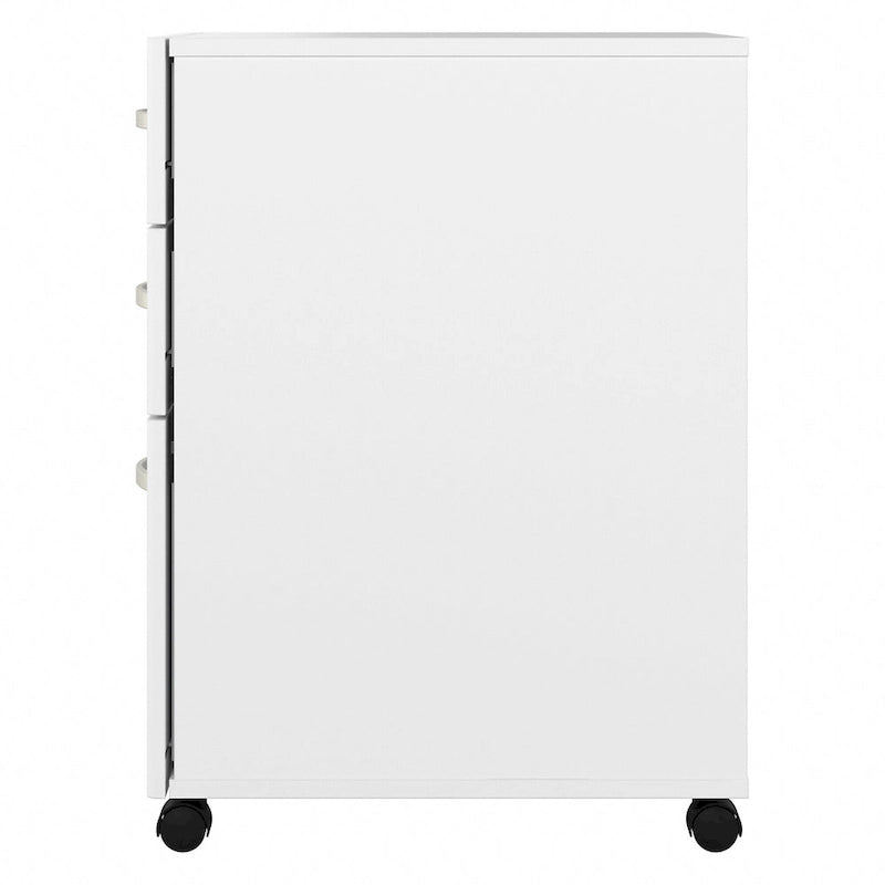 Archivador rodante de 3 cajones gris platino/blanco/gris tormenta – 1 persona