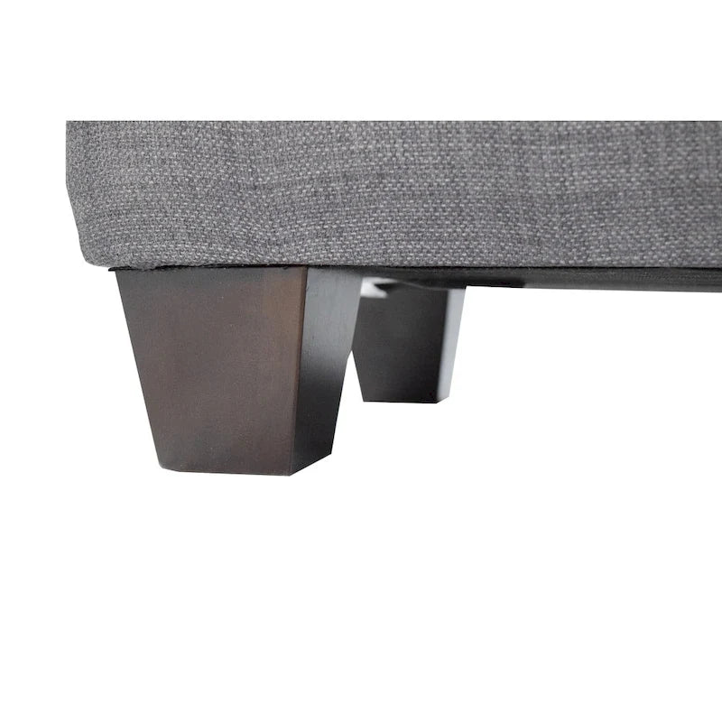 Banco gris tapizado con diamantes para guardar zapatos – Asiento y almacenamiento, 2 tamaños