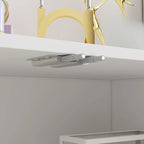 Aparador blanco de 4 puertas con puertas elevables
