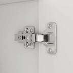Aparador blanco de 4 puertas con puertas elevables