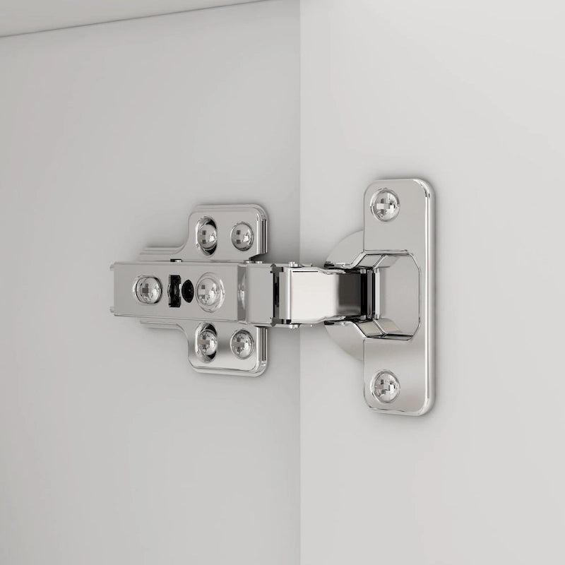 Aparador blanco de 4 puertas con puertas elevables
