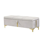Banco otomano tapizado con patas de metal para 1 persona, rosa / negro / beige
