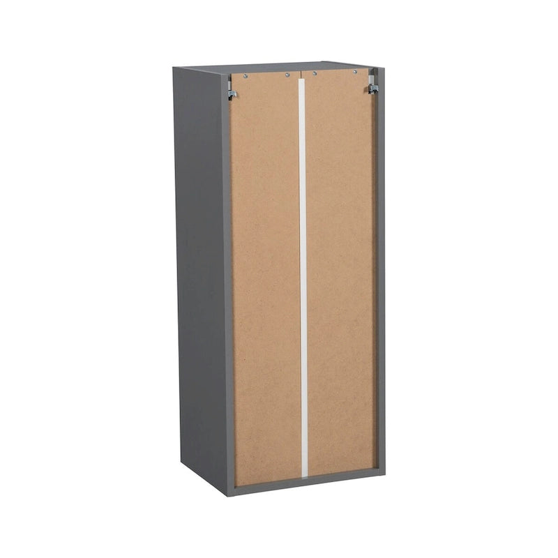 Armario de pared de una puerta gris – 24" An. x 36" Al. x 12" Pr.
