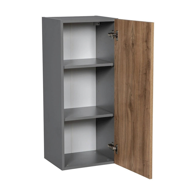 Armario de pared de una puerta gris – 24" An. x 36" Al. x 12" Pr.