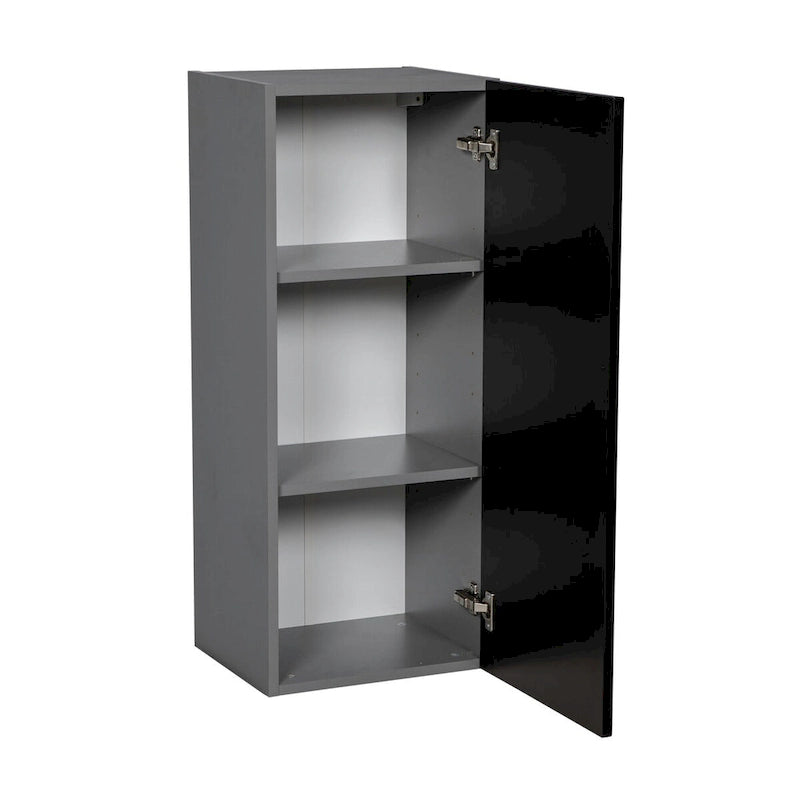 Armario de pared de una puerta gris – 24" An. x 36" Al. x 12" Pr.