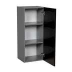 Armario de pared de una puerta gris – 24" An. x 36" Al. x 12" Pr.