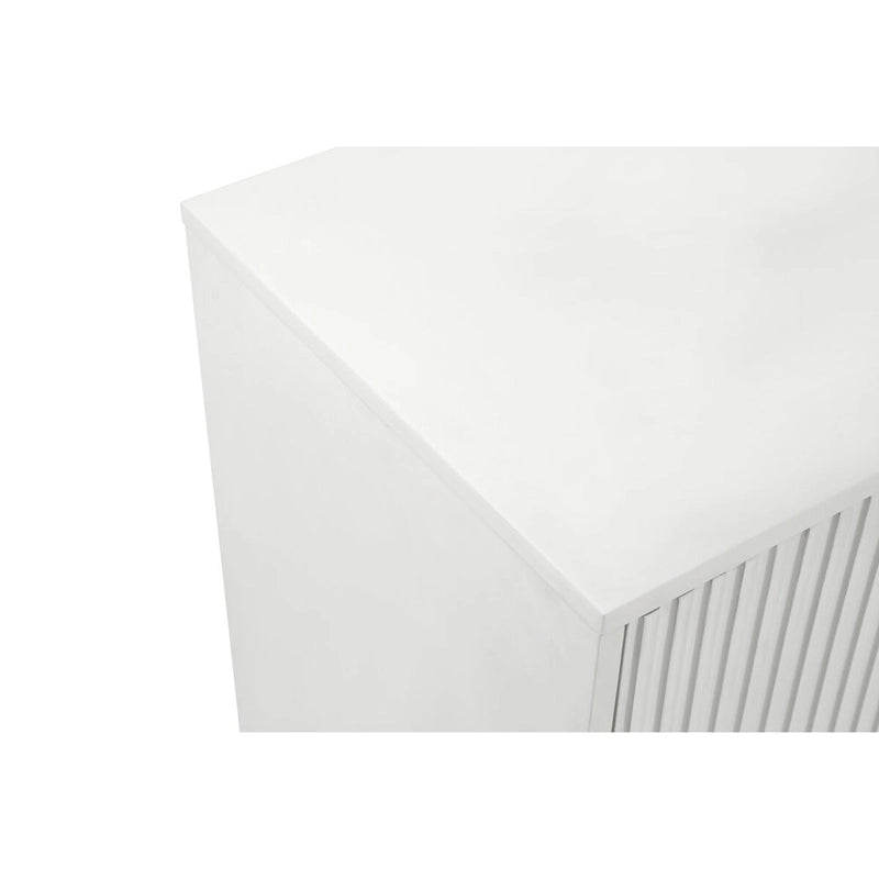 Aparador/armario de almacenaje de 4 puertas blanco/verde, montaje para 1 persona