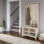 Bush Business Furniture Salinas Hall Tree with Shoe Bench - 15.75D x 31.73W x 68.11H