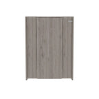 Mesa plegable gris/blanca de pared con 7 estantes – 1 persona