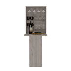 Mesa plegable gris/blanca de pared con 7 estantes – 1 persona