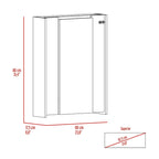 Mesa plegable gris/blanca de pared con 7 estantes – 1 persona