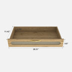 Mueble bar de café de 2 puertas marrón – 1 persona, madera y metal