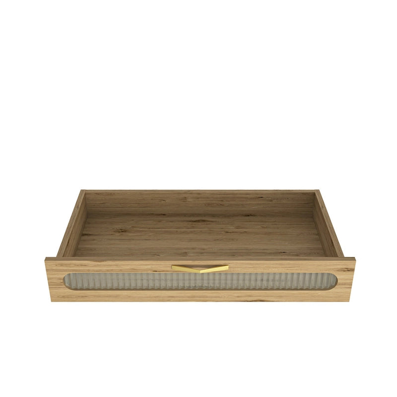 Mueble bar de café de 2 puertas marrón – 1 persona, madera y metal