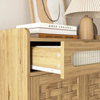 Mueble bar de café de 2 puertas marrón – 1 persona, madera y metal