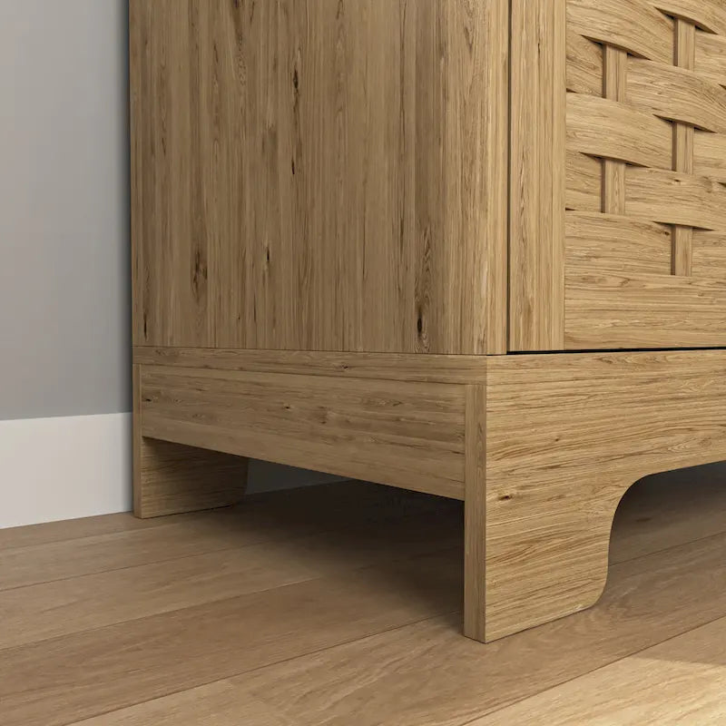 Mueble bar de café de 2 puertas marrón – 1 persona, madera y metal
