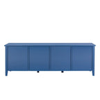 Mueble de TV de 71" con puertas de cristal – Azul / Blanco / Verde
