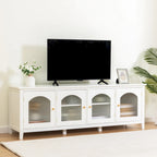 Mueble de TV de 71" con puertas de cristal – Azul / Blanco / Verde
