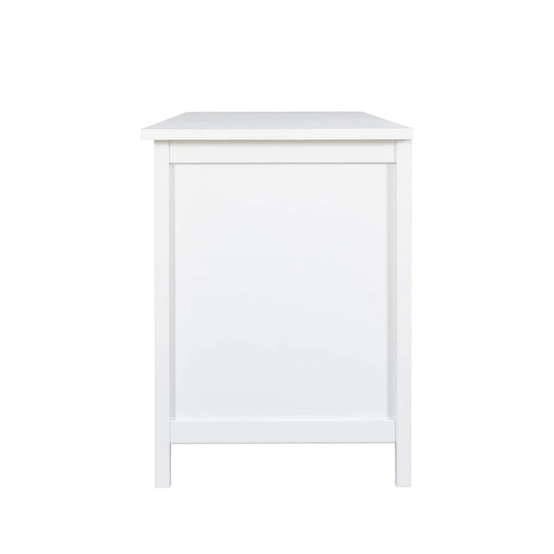 Mueble de TV de 71" con puertas de cristal – Azul / Blanco / Verde