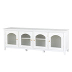 Mueble de TV de 71" con puertas de cristal – Azul / Blanco / Verde