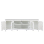 Mueble de TV de 71" con puertas de cristal – Azul / Blanco / Verde