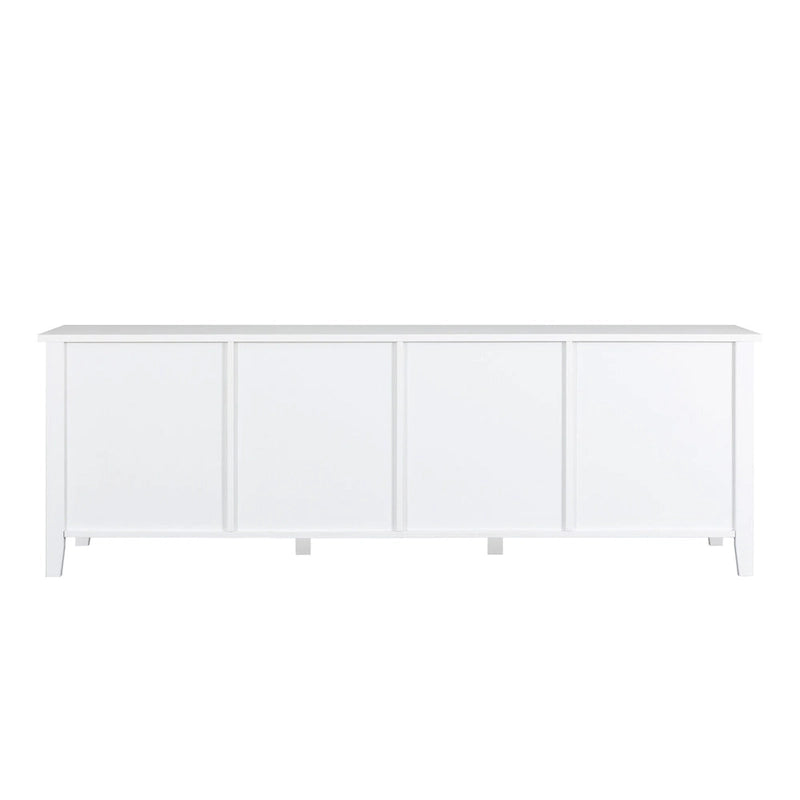 Mueble de TV de 71" con puertas de cristal – Azul / Blanco / Verde