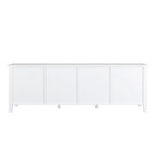 Mueble de TV de 71" con puertas de cristal – Azul / Blanco / Verde