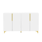 Armario de Almacenamiento de MDF Brillante – Negro / Azul Marino / Blanco, Individual, Salón y Estudio
