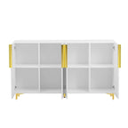 Armario de Almacenamiento de MDF Brillante – Negro / Azul Marino / Blanco, Individual, Salón y Estudio