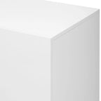 Armario de Almacenamiento de MDF Brillante – Negro / Azul Marino / Blanco, Individual, Salón y Estudio