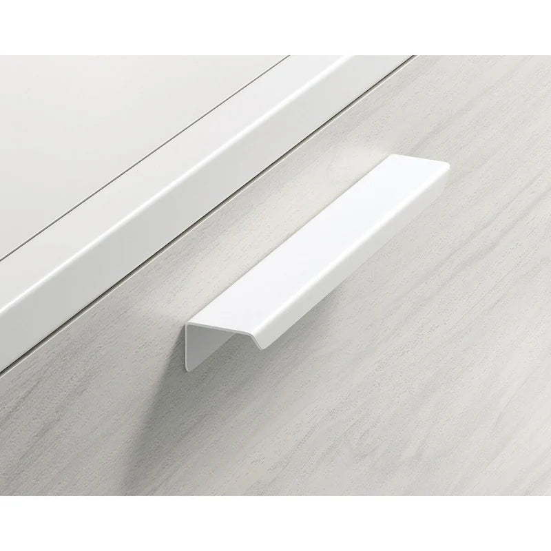 Archivador Lateral de 2 Cajones Blanco/Negro – Estilo Retro-Industrial, 1 Persona