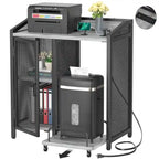 Estantería de Almacenamiento de 4 Niveles, Marrón Rústico / Roble Claro, Uso Individual – 52.1L x 48W x 125H cm