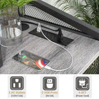 Estantería de Almacenamiento de 4 Niveles, Marrón Rústico / Roble Claro, Uso Individual – 52.1L x 48W x 125H cm