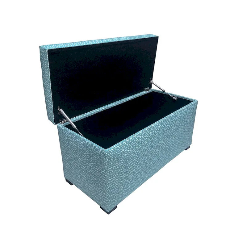 Silla de comedor tapizada con respaldo de ala en color marrón/azul, juego de 2