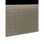 Silla de comedor tapizada con respaldo de ala en color marrón/azul, juego de 2
