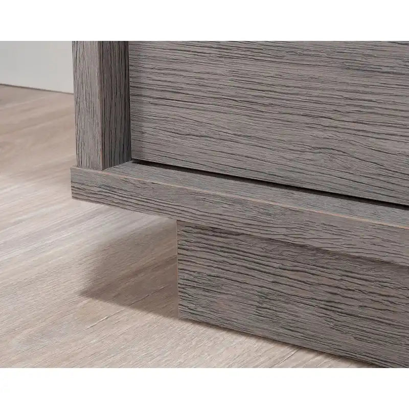 Archivador lateral de 2 cajones con estante abierto, tamaño carta/oficio, para 1 persona, modelo Chalk Oak