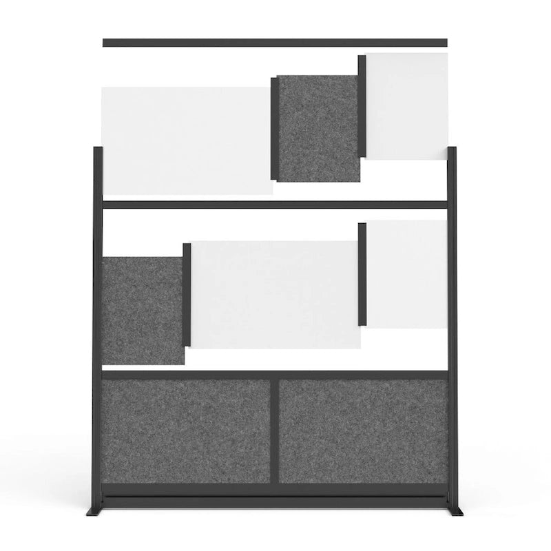 Divisor de Ambientes con Marco Negro – Pared Inicial de 70"x48", 1 Panel