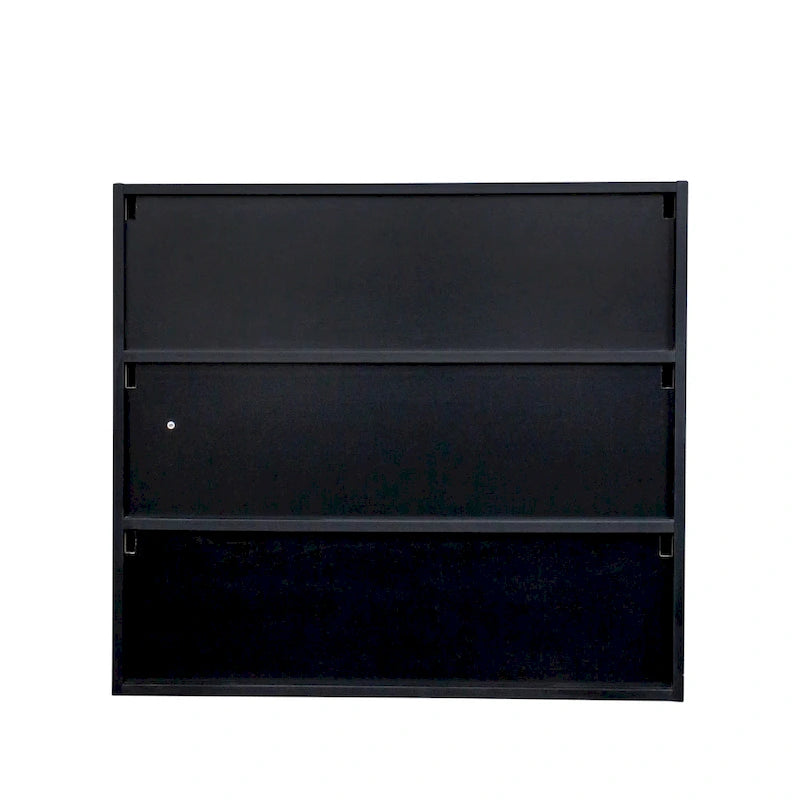 Mueble zapatero con puerta de cristal negro y luces LED RGB, apilable, 1 unidad