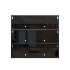 Mueble zapatero con puerta de cristal negro y luces LED RGB, apilable, 1 unidad