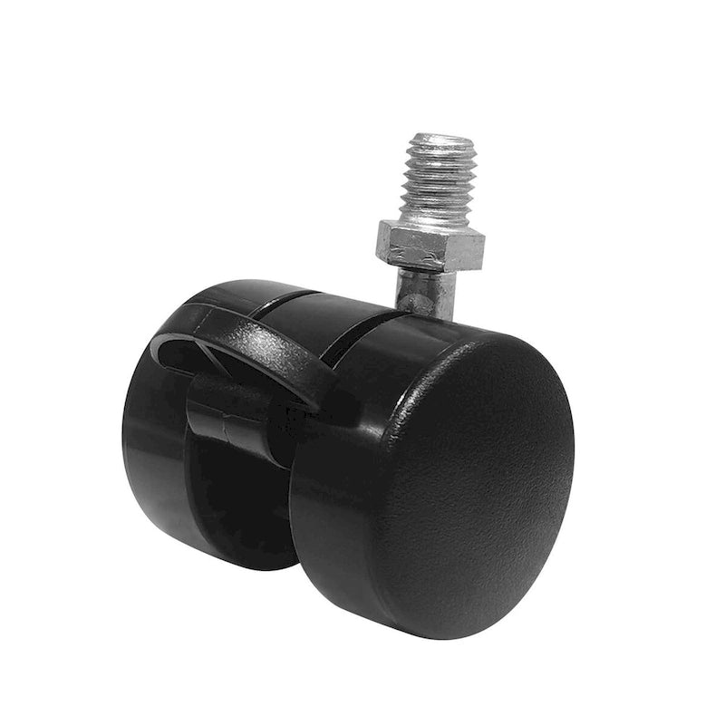 Archivador móvil de 2 cajones, negro/blanco, con cerradura, para 1-2 usuarios
