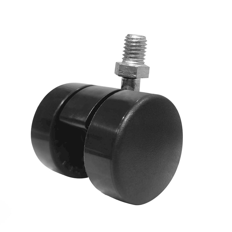 Archivador móvil de 2 cajones, negro/blanco, con cerradura, para 1-2 usuarios